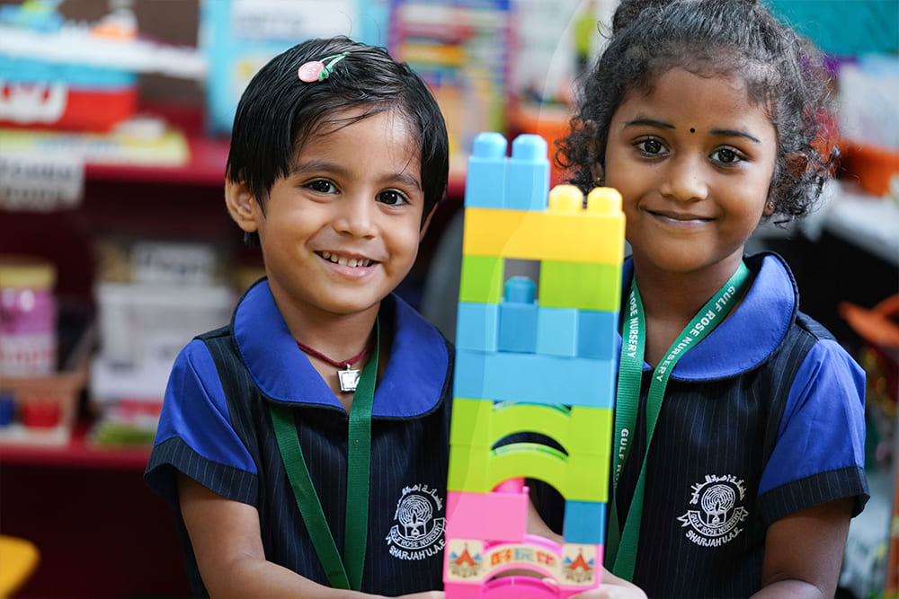 Boy playing with toys